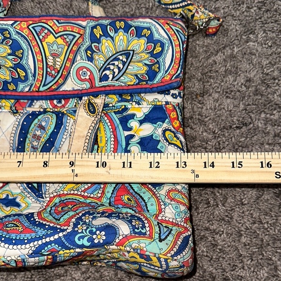 Vera Bradley Red and Blue Paisley Crossbody Bag - Picture 6 of 8
